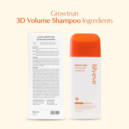 lilyeve GrowTurn 3D Volume Shampoo with Built-in Brush