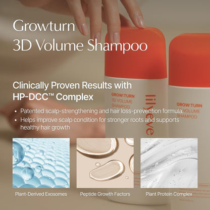 lilyeve GrowTurn 3D Volume Shampoo with Built-in Brush